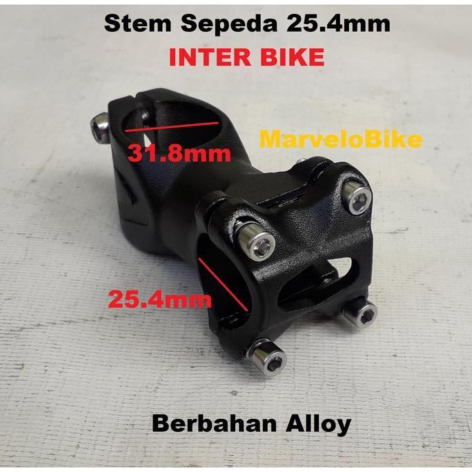 Stem Sepeda 25.4Mm Tiang Stang Sepeda Mtb Fixie P Roadbike 25.4Mm / 28.6Mm Inter Alloy