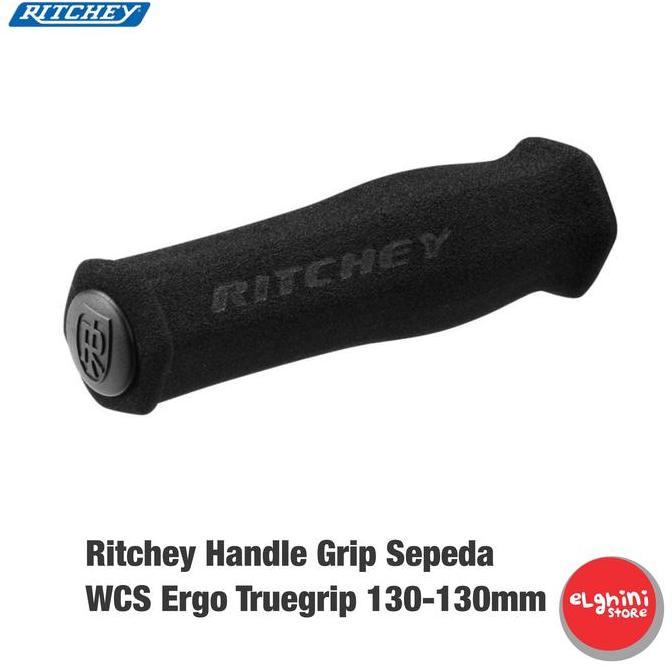 Ritchey Handle Grip Sepeda WCS Ergo Truegrip 130-130mm