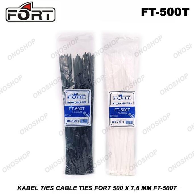 KABEL TIES CABLE TIES FORT 500 X 7,6 MM FT-500T HIGH QUALITY