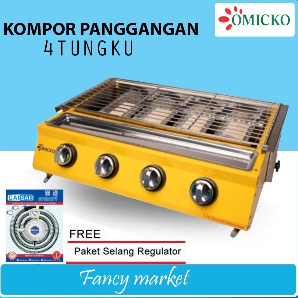 Jamin Murah Kompor Sosis Omicko/Kompor Panggang Omicko 2 Tungku 3 Tungku 4 Tungku Buruan Beli