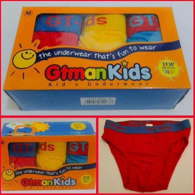 Pilihan - Gt Man Kids Celana Dalam Anak Laki Isi 3 Pi S