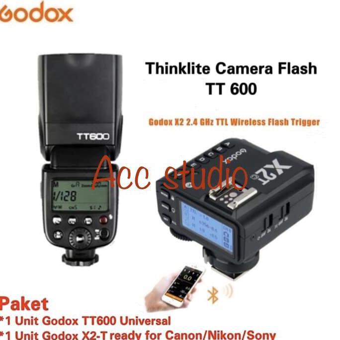 GODOX TT600 + TRIGGER X2TF TTL WIRELLES FOR FUJI FLASH GODOX TT600