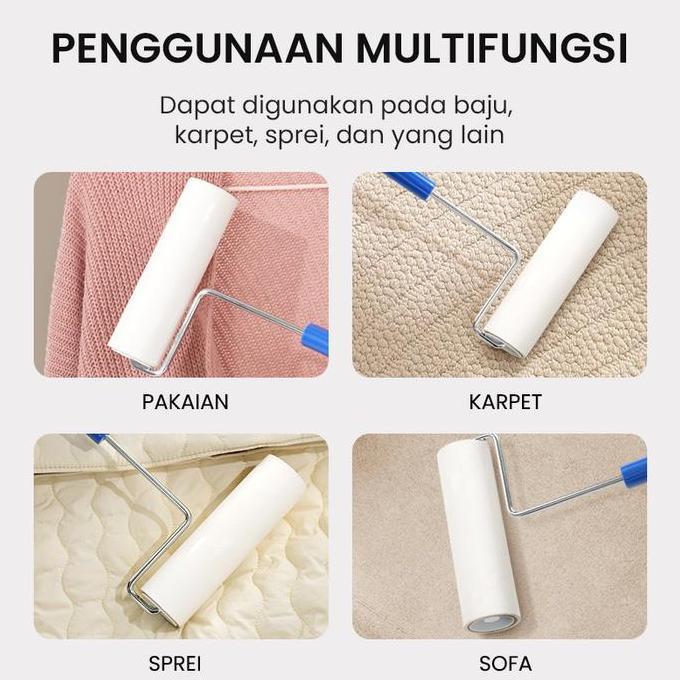 Send- Ohsome X Disney- Disney Solo Corner Mickey Series Lint Roller Pembersih Kain/Baju Karakter Dis