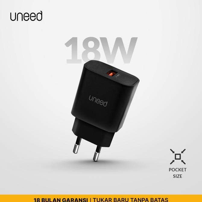 UNEED QuickPlug Wall Charger Quick Charge 3.0 Max 18watt UCH411