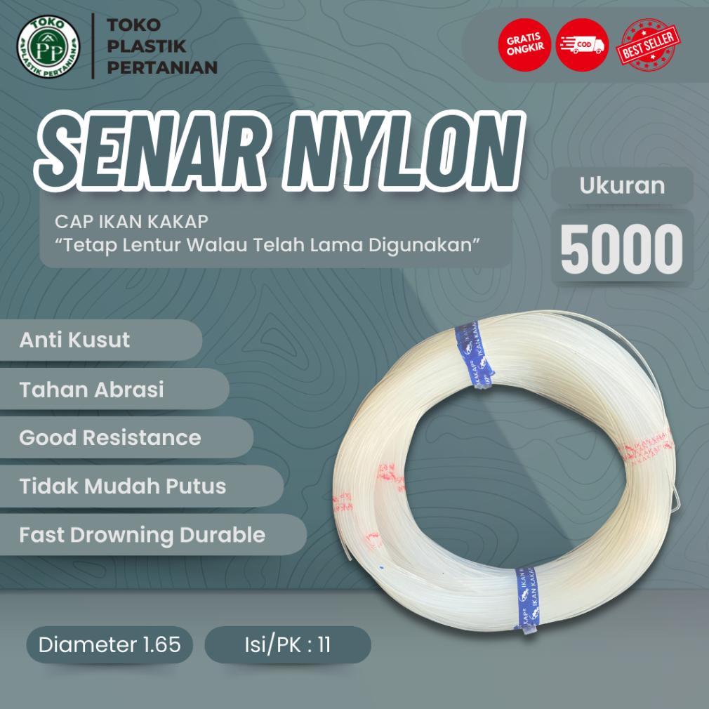 Senar Cap Ikan Kakap  Ukuran 5000 (140)  per Roll /Tali Senar Pancing / Senar Layangan
