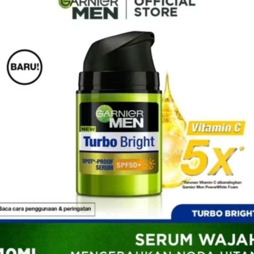 Garnier Men Turbo Bright Serum Spot Proof Spf 50+ 40Ml