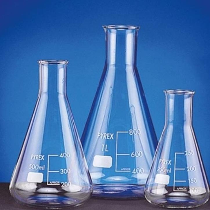 Erlenmeyer Pyrex 2000 Ml Dengan Bubble