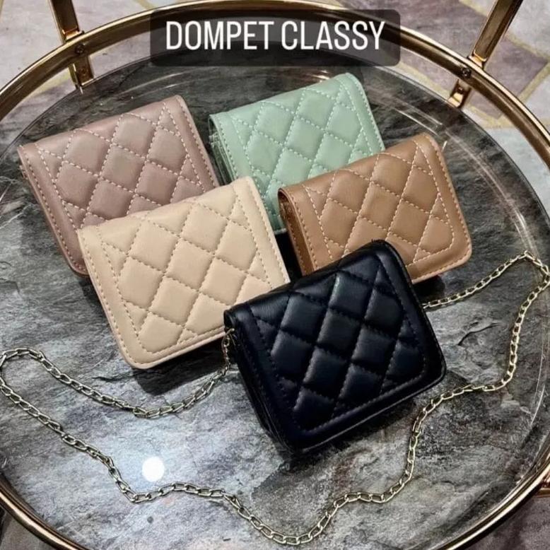 Recommended Dompet Mini Classy/ Dompet Selempang Mini Bordir  /Tas  Slempang Mini Tali  Rantai/Dompe
