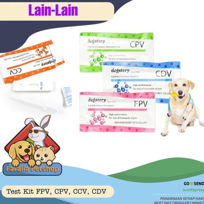 TEST KIT DOG KUCING TOXO FPV CCV CDV CPV ALAT TEST SWAB VIRUS ANJING
