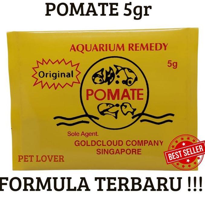 OBAT IKAN KOI POMATE SINGAPORE ASLI HOLOGRAM