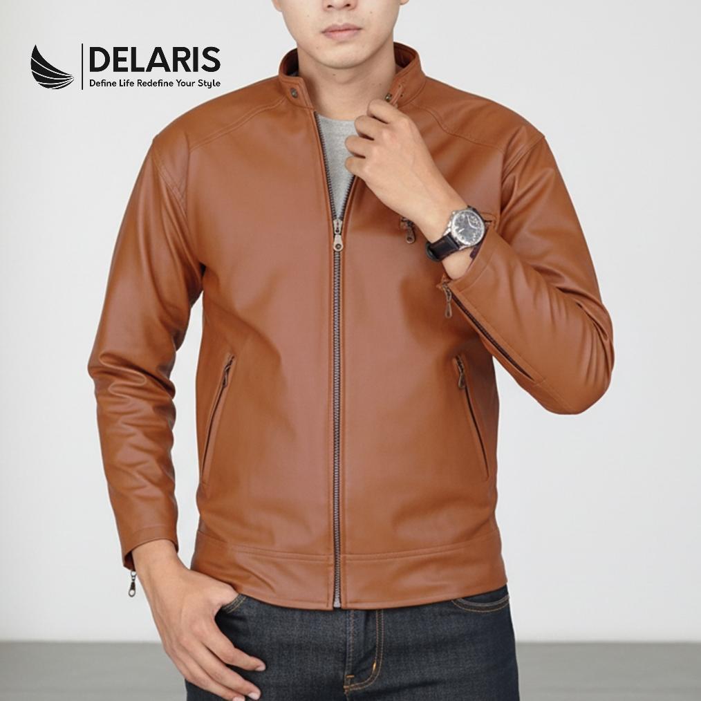 NEW DELARIS JAKET KULIT PRIA CLASSIC STYLE VIENA LEATHER