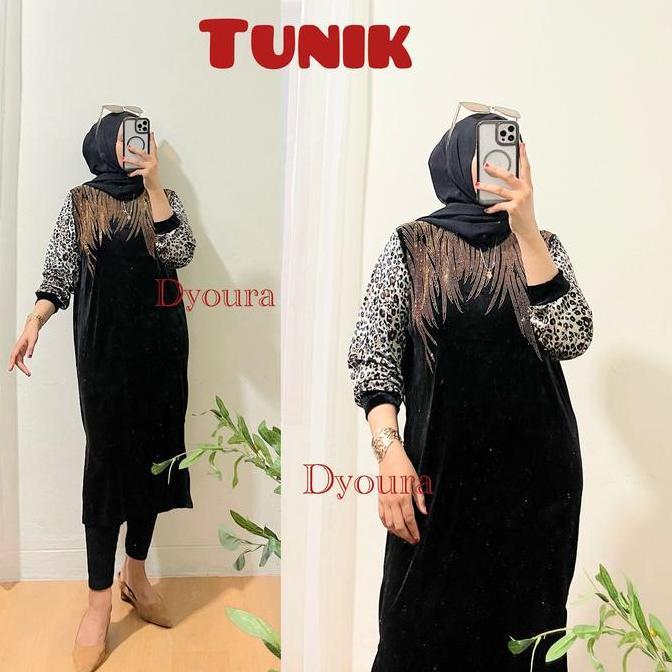 Tunik bludru /Dress bludru /dress payet/ dress wanita / Tunik wanita bahan bludru