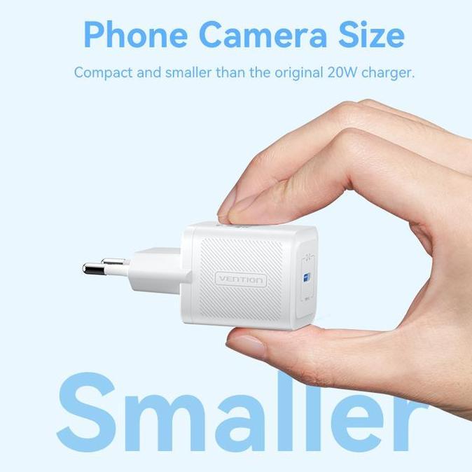 VENTION GAN CHARGER 20W PD PPS USB C - FEP MURAH