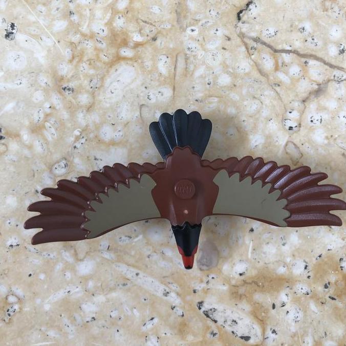 Promo Lego minifigure Animal Bird Eagle Reddish Brown Burung Elang 60307 Diskon