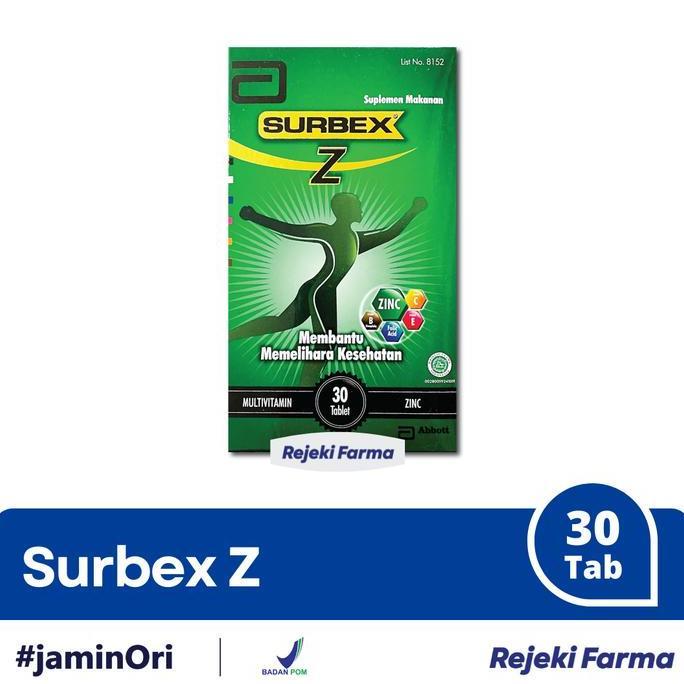 Fit- Surbex-Z 1 Box Isi 30 Tablet - Surbex Z Hijau Multivitamin Zinc