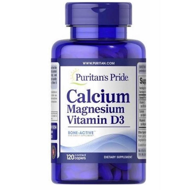 Fit- Puritan Pride Calcium Magnesium Vitamin D3 120 Caplets Puritan'S Pride