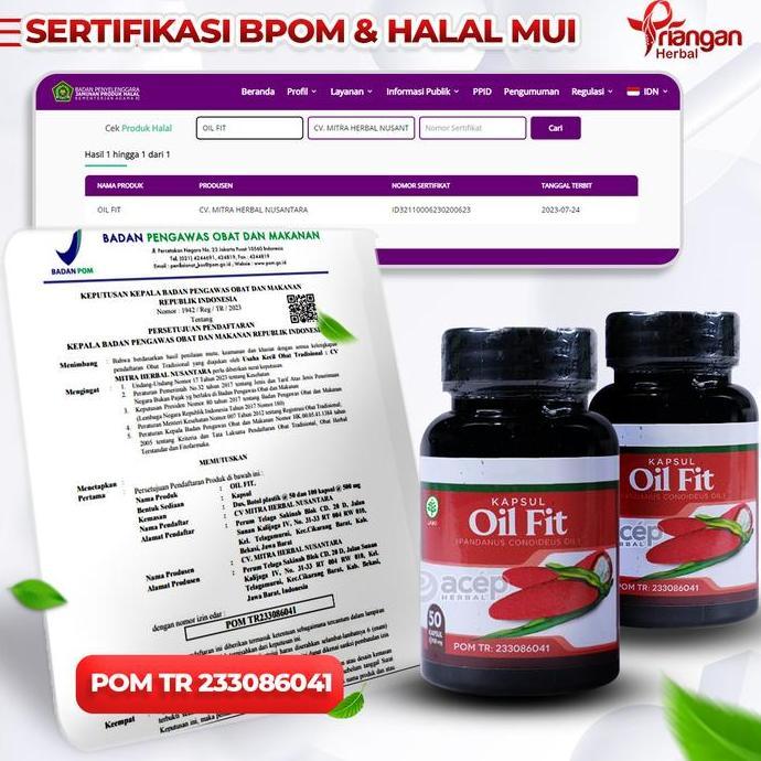 Fit- Kapsul Oil Fit Untuk Pencegah H-1,-V Isi 50 Kapsul