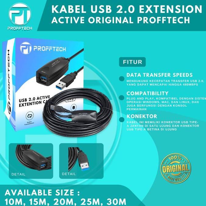 KABEL USB EXTENSION AKTIVE 15 M. MURAH