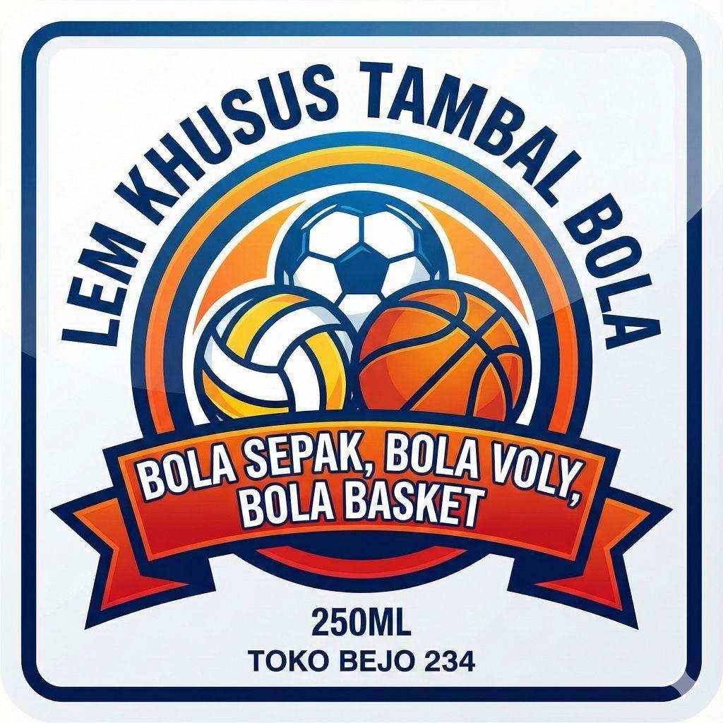 Lem Tambal Bola Bocor 250Ml Bola Sepak Bola Voly Bola Basket Bola Voli