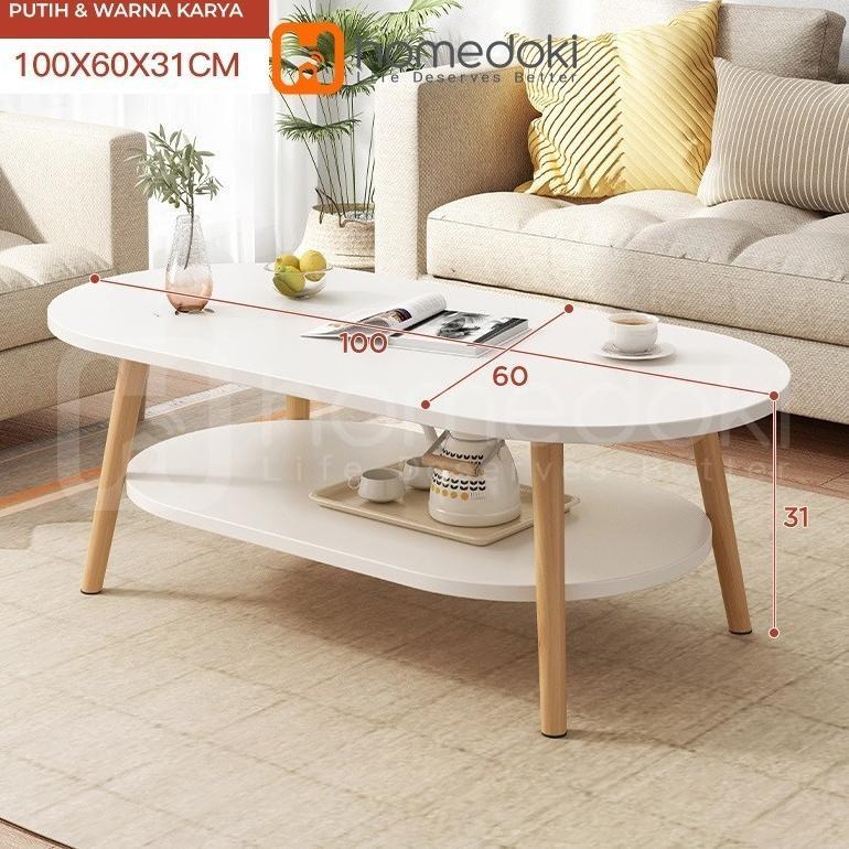 Homedoki Meja tamu / Coffee table / Meja Kopi / Meja Coffee Minimalis / Meja Tamu Minimalis Modern /