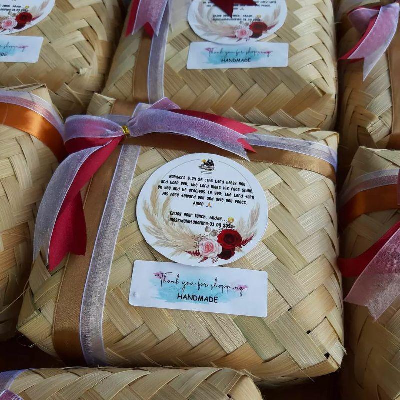 Besek Bambu 16X16 Besek Nasi Besek Catering