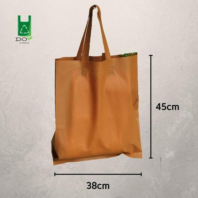 Newklik- Tas Spunbond Polos Besar 38X45 | Goodie Bag Lebaran | Custom