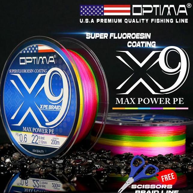 Senar Pe Optima Max Power X9 Casting Shore 300M 400M