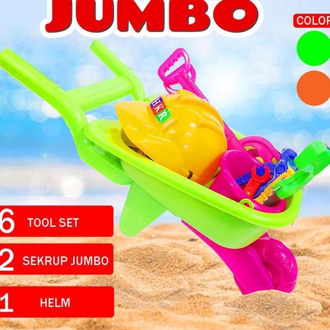 Mainan Troli Peralatan Jumbo/ Trolley Tool Set Jumbo/Gerobak Jumbo
