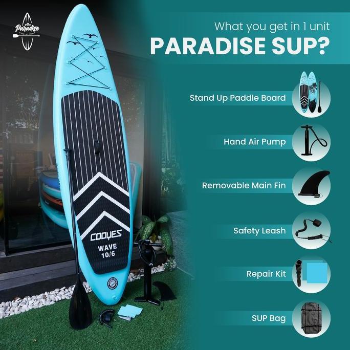 Inflatable SUP board / Papan Surfing Traveling / Yoga Paddle Board TS