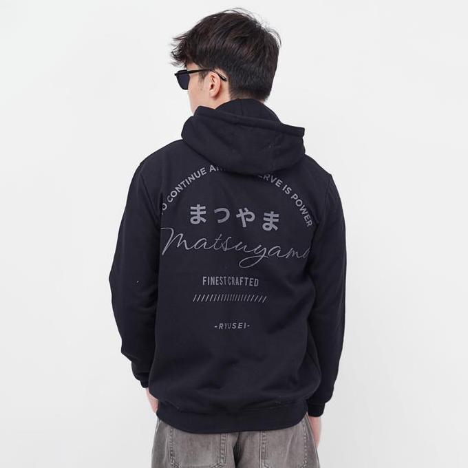 [LIMITED EDITION] Ryusei Jaket Pria Matsuyama Black