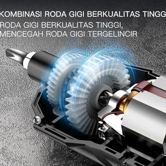 Promo CODZPER Mesin Bor Baterai 4.2V Obeng Listrik Cordless Drill Battery Bor Kayu Triplek Besi Bor 