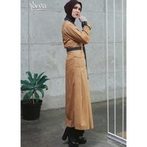 POEVA MIDI COAT Hilaire PV-0722001 / Tuneeca Poeva / Midi Coat Kekinian