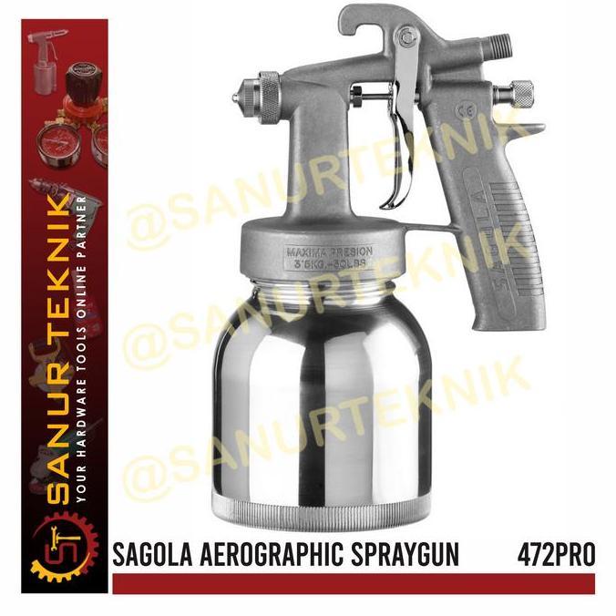 Sagola 472 Pro Aerographic Spraygun Spray Gun / Cat Semprot Tabung Terbaru 
