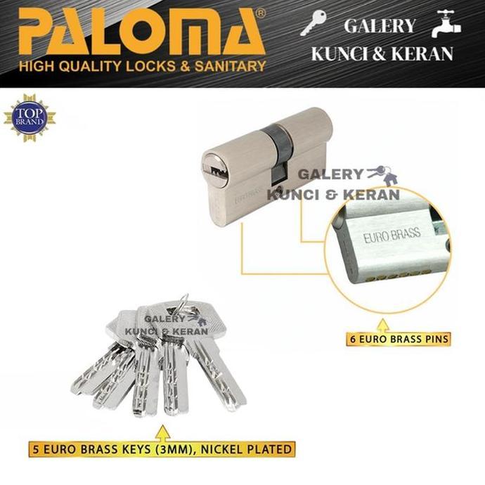Double Cylinder PALOMA CLP 514 Deluxe DC-CK 62MM - Computer Key