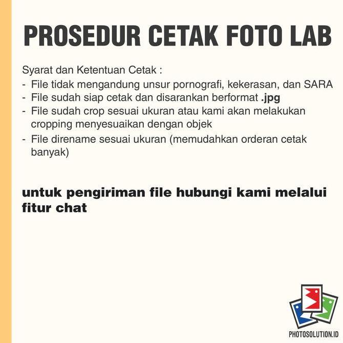 Paket Cetak Laminasi Frame Foto Blok - PHOTOSOLUTION - 8R 20x25 / 8RP 20x30 / 12R 30x40 / 12RP 30x45