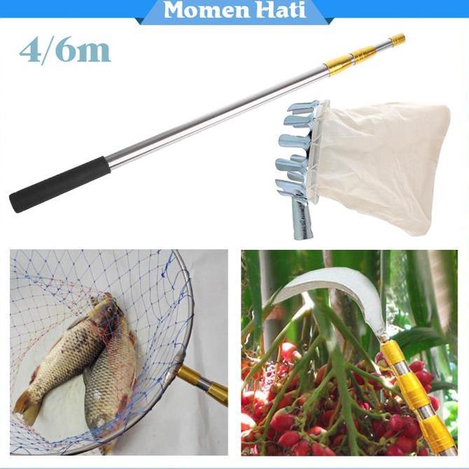 QUANXI Alat Panen Buah Tinggi / Galah Pemetik Buah / Portable / Alat Logam