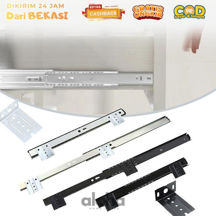 ALHM - 27mm Rel Laci Keyboard Tray Set Track Meja Keyboard Rel Keyboard Tray Rel Tempat Keyboard