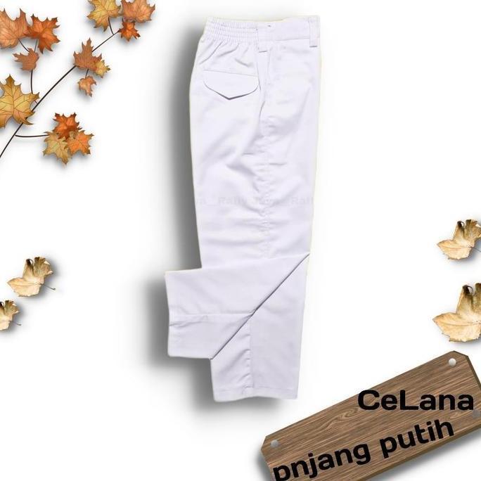 DS224 - seragam sekolah Celana Putih Panjang MI-SD Kls 1-6