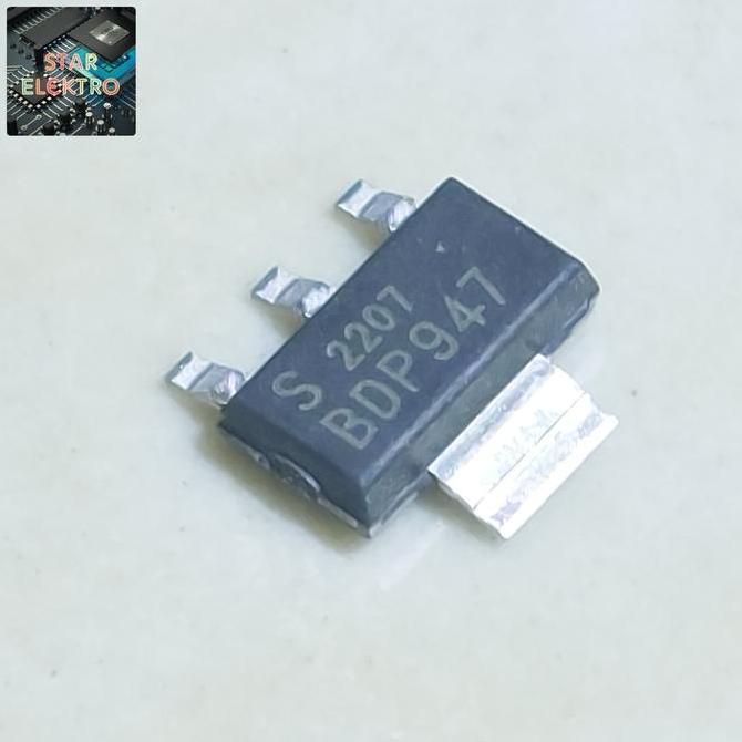BDP947 SOT-223 BDP 947 SINGLE CHANNEL NPN TRANSISTOR INFINEON TRIODE 3A 45V SILICON SE27