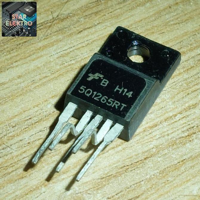 5Q1265RT TO-220F-5 KA5Q1265RT IC FAIRCHILD SMPS OFFLINE POWER SWITCH 5Q1265 SQ1265RT 1265 1265RT 5Q 