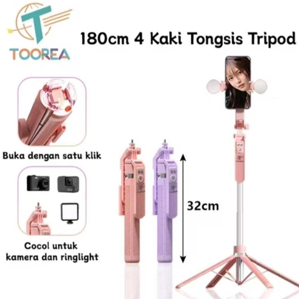 HOT DEALS Tripod Toorea 180cm 4 Kaki Aluminium Multifungsi
