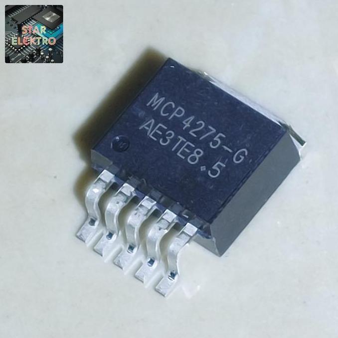 MCP4275-G TO-263-5 TRANSISTOR MCP 4275 IC POWER SUPPLY VOLTAGE STABILIZING OTOMOTIF 5V MCP4275G SE27