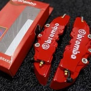 Cover Disk Brake Brembo Merah Mobil Universal Cover Kaliper Cakram