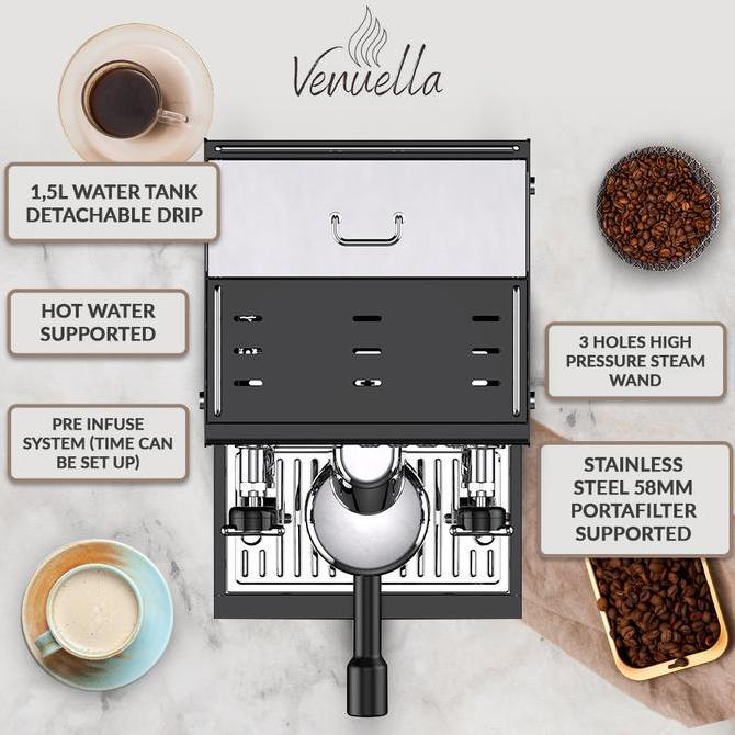 Mesin Kopi Espresso Commercial Corvo 1 - Venuella Used Double Boiler Machine BS