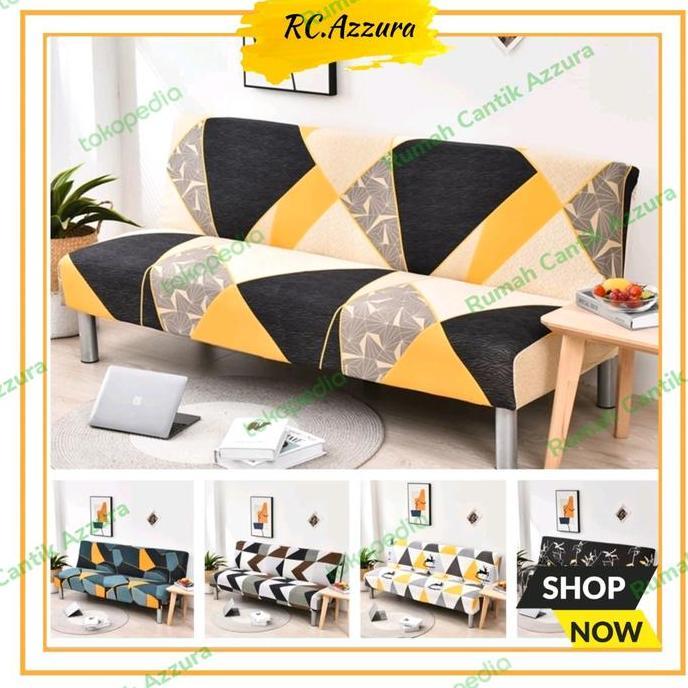 Promo Sarung Sofa Bed Cover Sofa Bed Motif Kursi Informa Penutup Sofa