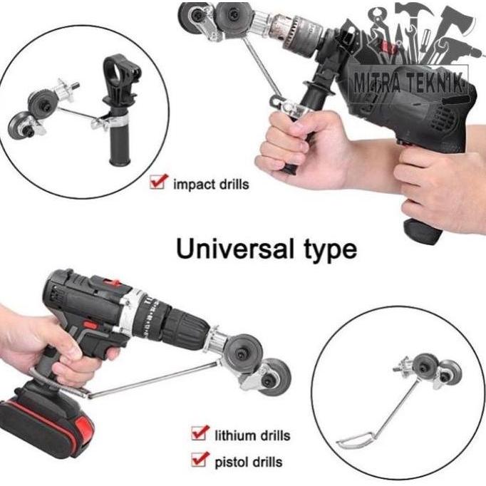 Promo Adaptor Bor Pemotong Seng Plat Besi Kepala Ganda Multifungsi Adapter Bor ke Gergaji Diskon