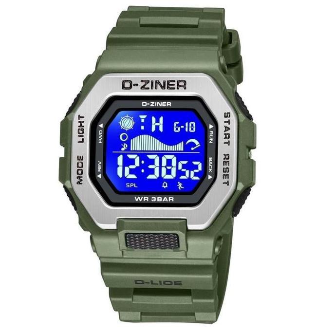 Horfa- Dziner Jam Tangan Pria 8318 Dital Ter Resistant 5 Atm Tches