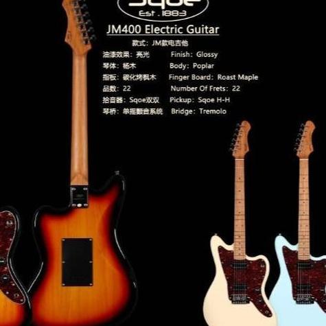 Gitar Elektrik SQOE JM400 Varian Warna Original