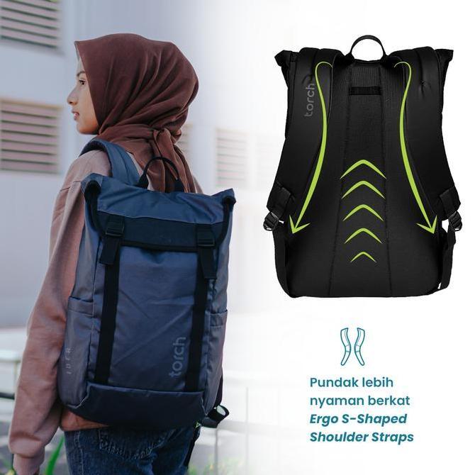 Borsa- Torch Tas Ransel Punggung Pria Nita - Backpack Rain Cover Ider
