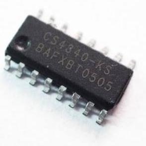CS4340-KS SOP-16 SMD CS4340-KSZ CS4340 CS 4340 IC AUDIO DAC 24-BIT KOMPONEN CS4340KS CS4340KSZ SE27